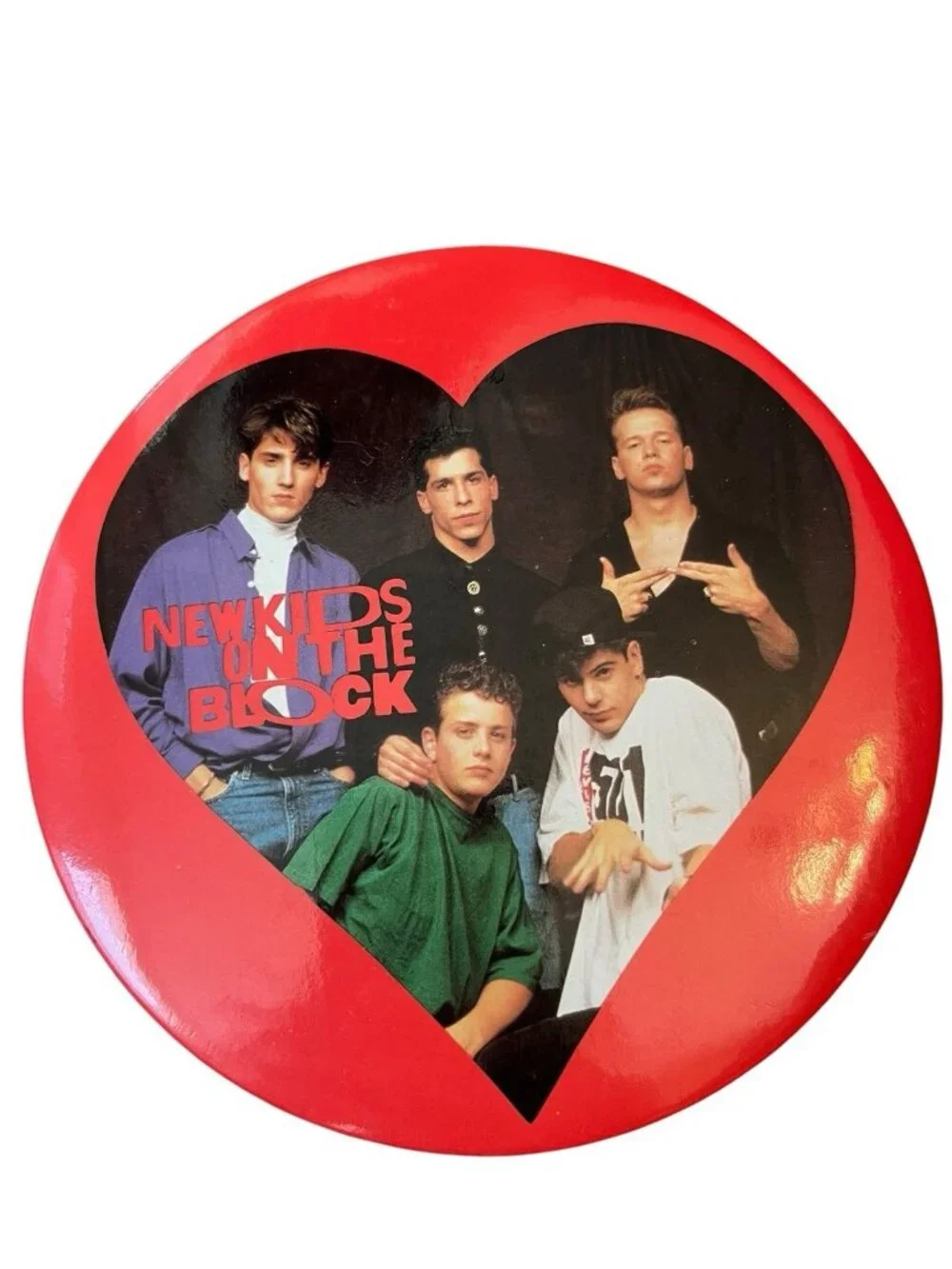 New Kids On The Block Jumbo Button Pin Lot 6 in Jonathan Jordan Joey Donny Danny